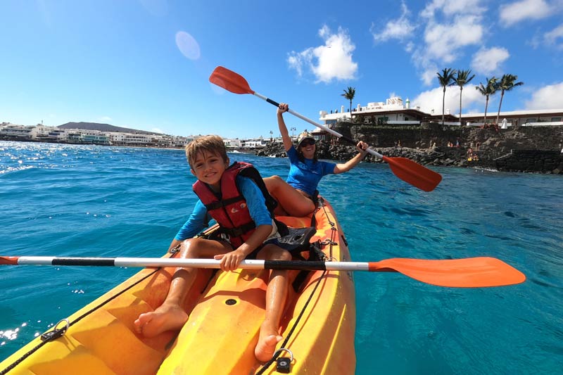 Buceo en Lanzarote, kayak, padle surf y snorkel kayak
