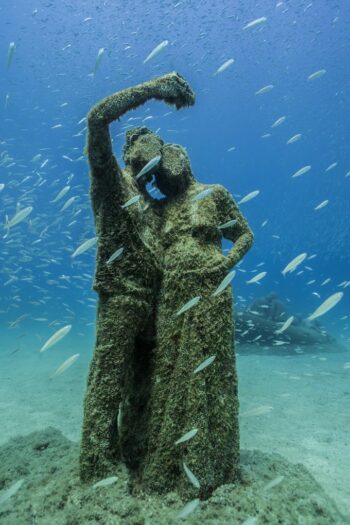 estatuas museo subacuático lanzarote